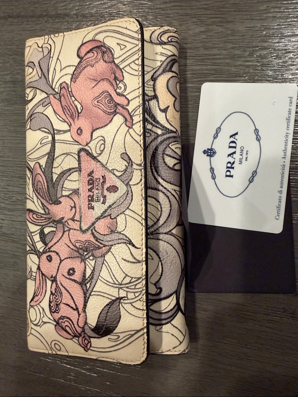 Prada limited edition rabbit print by James Jean